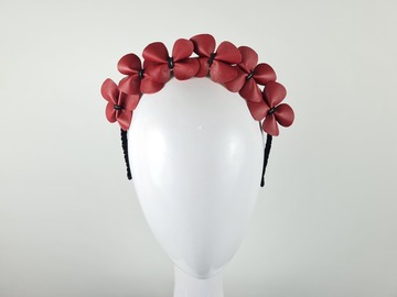 For Sale: CARLA - RED & BLACK HEADBAND