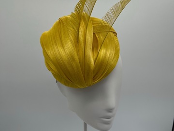 For Sale: Yellow Abaca Button