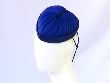 For Sale: Cuore Azzurro - Royal Blue Heart Crinoline Hat