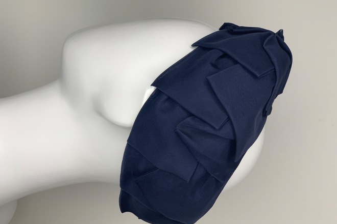 Navy pillbox hat 