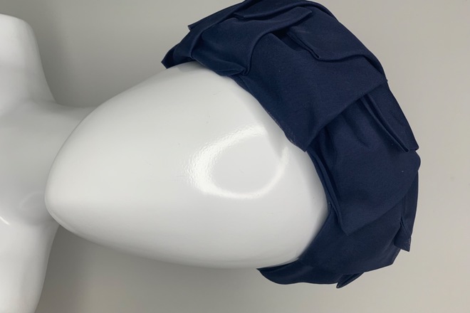 Navy pillbox hat 