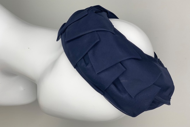 Navy pillbox hat 