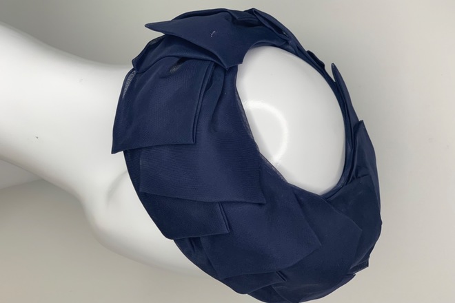 Navy pillbox hat 