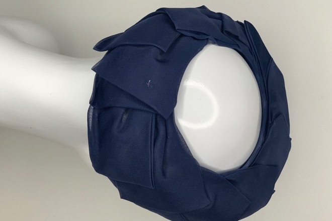 Navy pillbox hat 