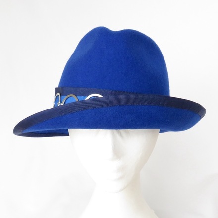 Royal Blue Funky Felt Fedora