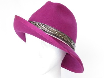 For Sale: Magenta Berry Funky Felt Fedora