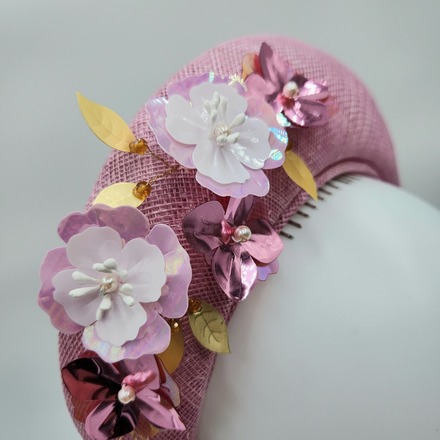 Pink Floral Headband