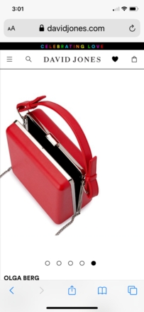 Red Navy & Silver Headband & bag set 