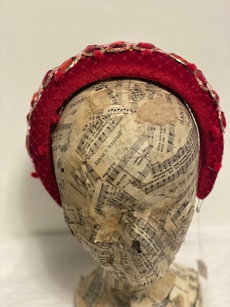 Ted headband with jewels wrapped in veiling 