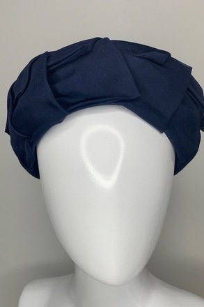 Navy pillbox hat 