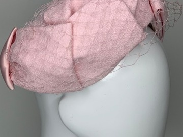 For Rent: Vintage baby pink turban pillbox hat