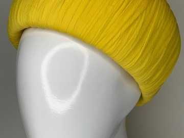 For Rent: Vintage yellow pillbox hat 