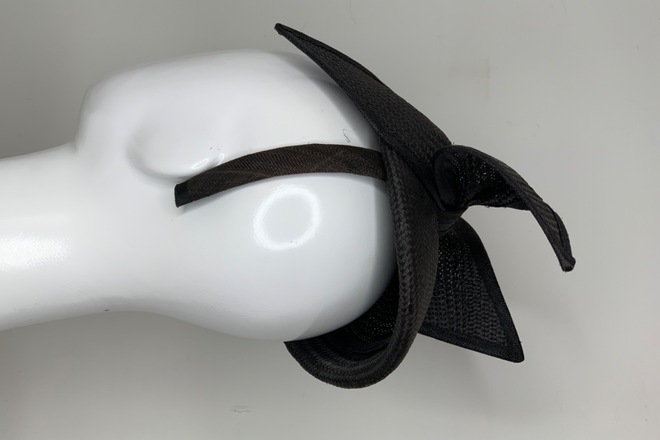 Gregory Ladner Black Fascinator 