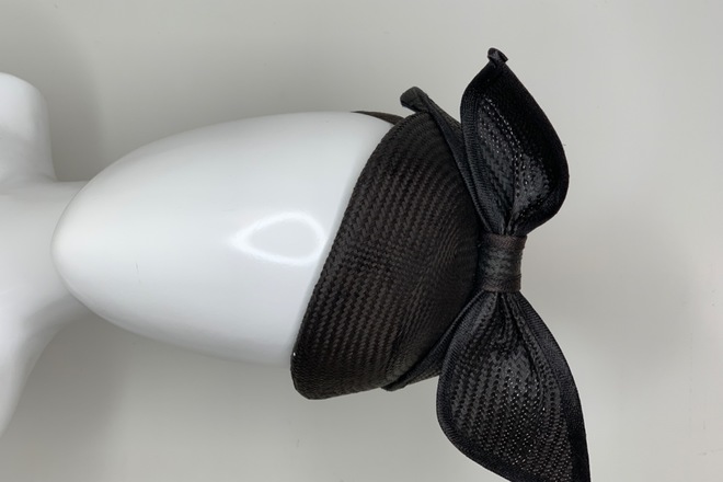 Gregory Ladner Black Fascinator 