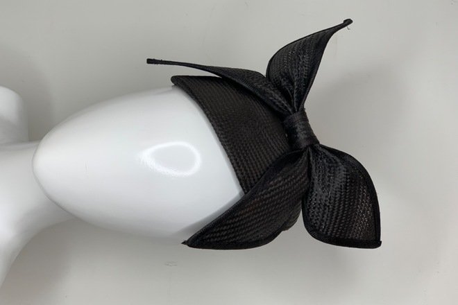 Gregory Ladner Black Fascinator 