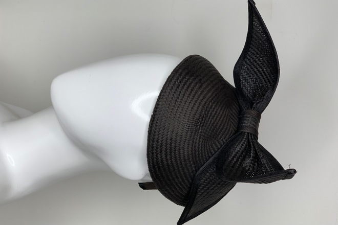 Gregory Ladner Black Fascinator 