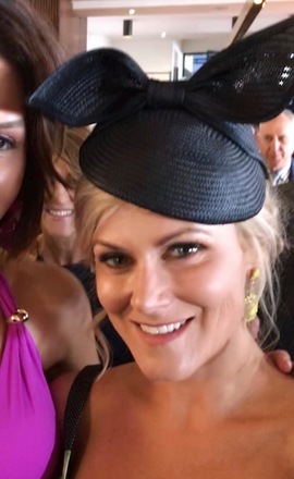 Gregory Ladner Black Fascinator 