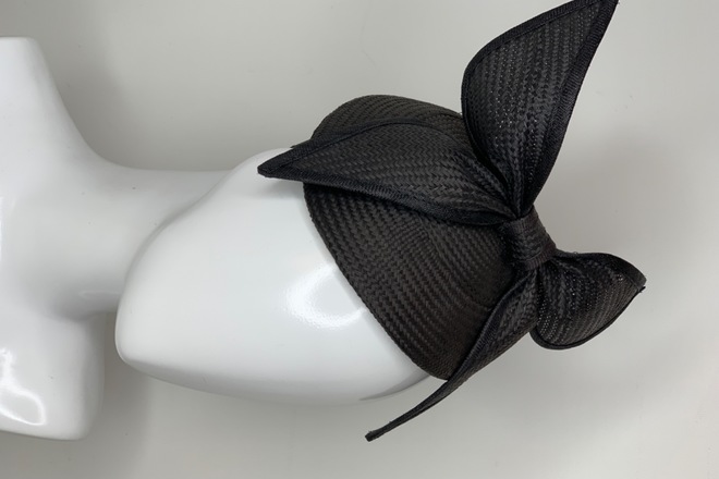 Gregory Ladner Black Fascinator 