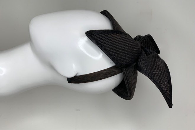 Gregory Ladner Black Fascinator 