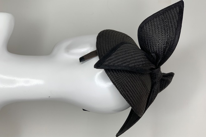 Gregory Ladner Black Fascinator 