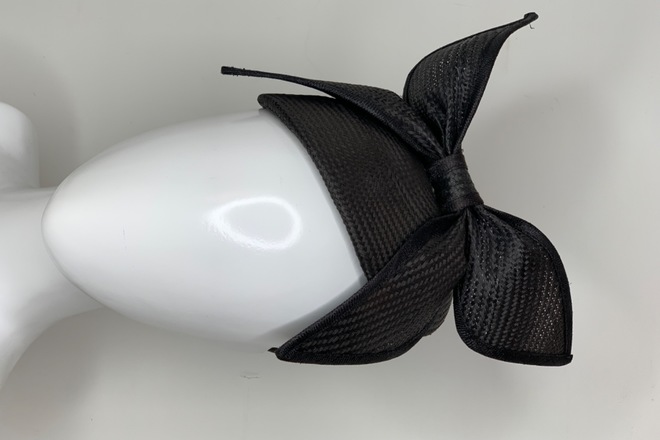 Gregory Ladner Black Fascinator 