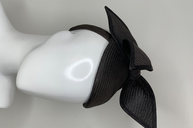 Gregory Ladner Black Fascinator 