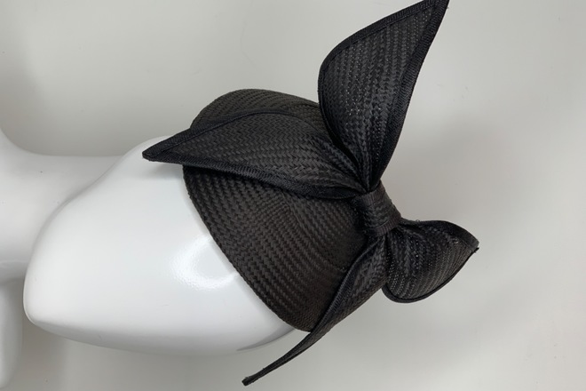 Gregory Ladner Black Fascinator 