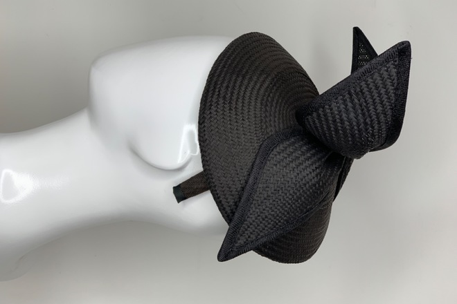 Gregory Ladner Black Fascinator 