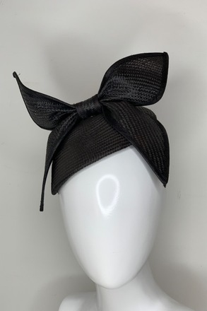 Gregory Ladner Black Fascinator 
