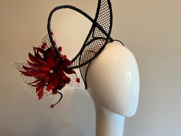 For Sale: Hat drama in red and black 