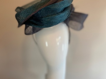 For Sale: Teal and grey swirls on headband 