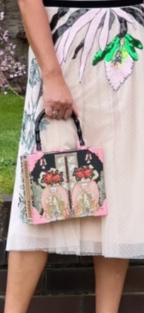 Rare Vintage Japanese Geisha Cigar Box Bag