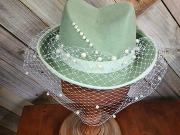 For Sale: Light green top hat 