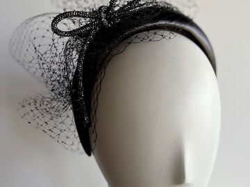 For Sale: Black headband w rhinestone bow