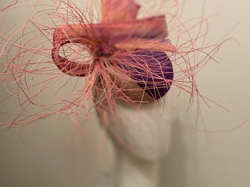 For Sale: Pink and purple pillbox with cascading flower