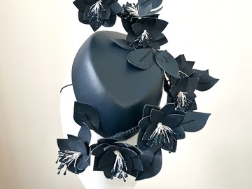 For Sale: Navy Blue Floral Hat - Victoria