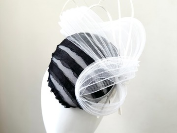 For Sale: Black & White Mini Hat - Casey