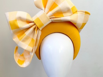For Sale: Sunflower Yellow Wide Headband Fascinator - Matilda
