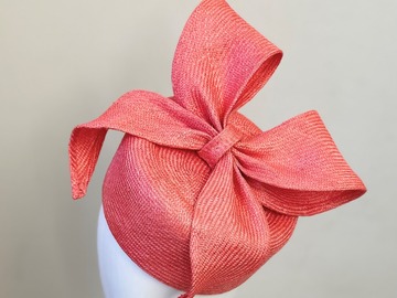 For Sale: Coral Pink Pillbox Hat - Liberty