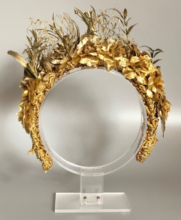 Gold Flower Crown 