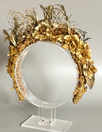 Gold Flower Crown 