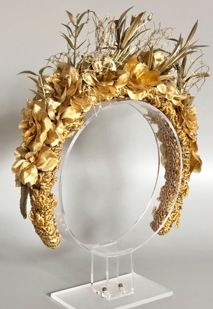 Gold Flower Crown 