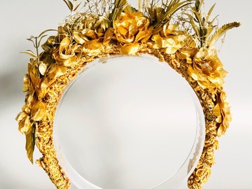 For Sale: Gold Flower Crown 