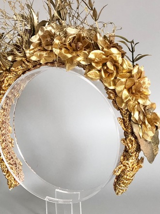 Gold Flower Crown 