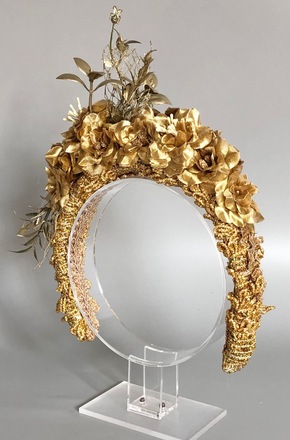 Gold Flower Crown 