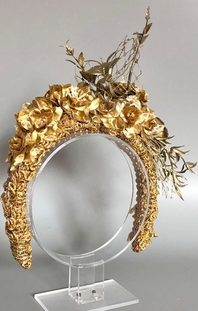 Gold Flower Crown 