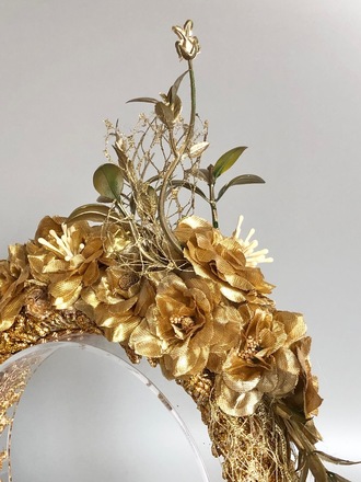 Gold Flower Crown 