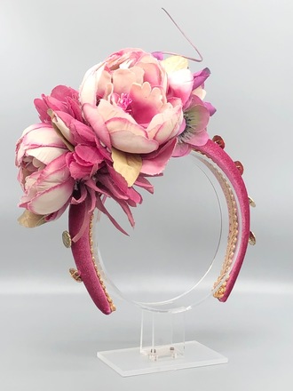Pink Flower Headband 