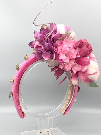 Pink Flower Headband 
