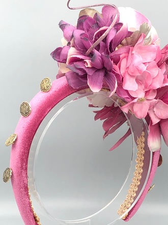 Pink Flower Headband 